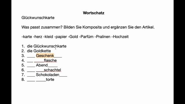 Deutsch B1 I Wortschatz Glückwunschkarte I Немецкий B1 словарный запас I Немецкий Б1 смотреть онлайн
