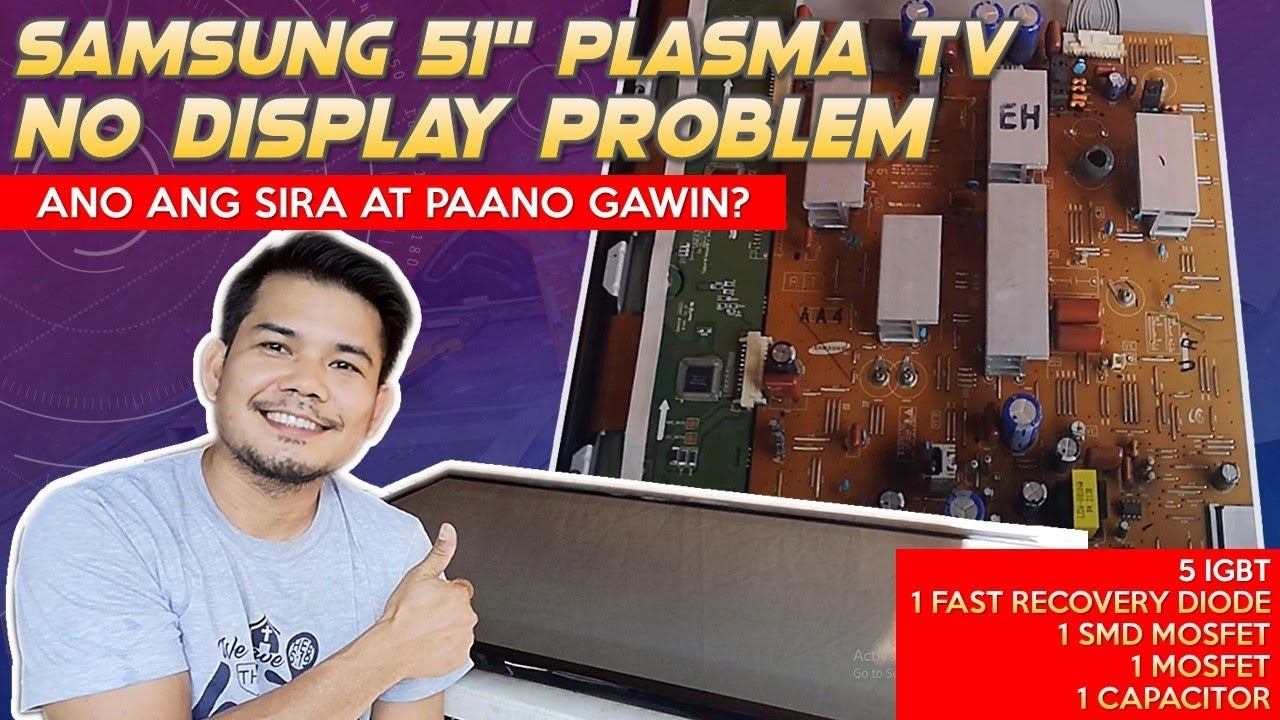 SAMSUNG PLASMA TV NO DISPLAY // HOW TO REPAIR смотреть онлайн