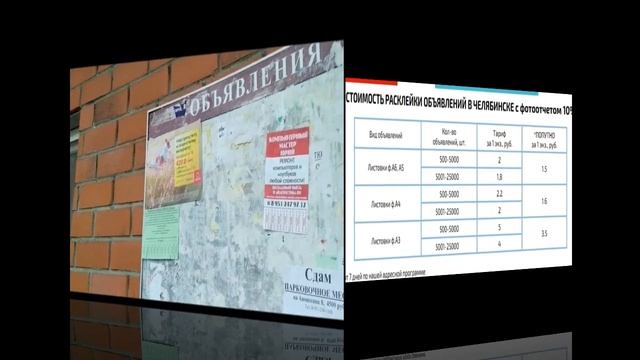 Расклейка объявлений Челябинск смотреть онлайн