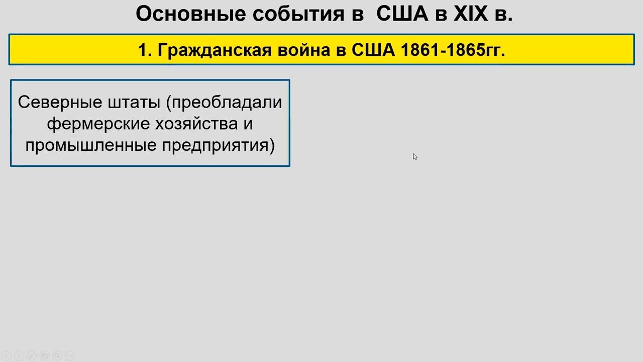 Основные события в США и Китае в XIX в. смотреть онлайн