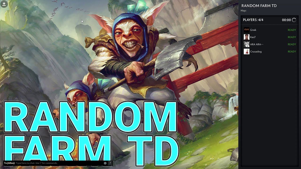 RANDOM FARM TD, NEW SEASON HARD MODE (DOTA2 ARCADE MODE) смотреть онлайн