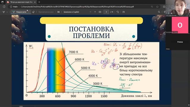Лекційне заняття на тему "Вступ до квантової теорії. Гіпотеза Планка". смотреть онлайн