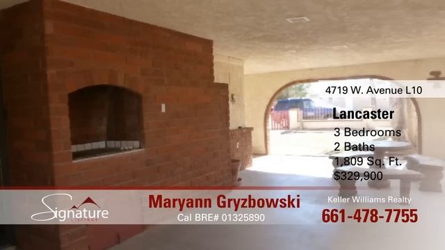 Maryann Gryzbowski's Signature Listing on W Avenue L10 in Lancaster E 174 смотреть онлайн