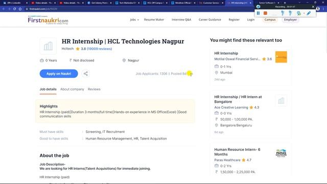 Tech Mahindra, HCL Mindtree Off Campus Drive 2024-2020 Batch Urgent Limited Hiring Any Degree Branc смотреть онлайн