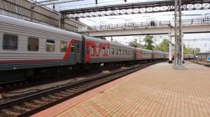 Прибытие ЭП1М-629 с поездом №310 Воркута — Адлер/Новороссийск