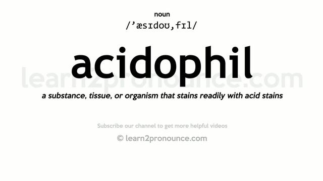 Pronunciation of Acidophil | Definition of Acidophil смотреть онлайн