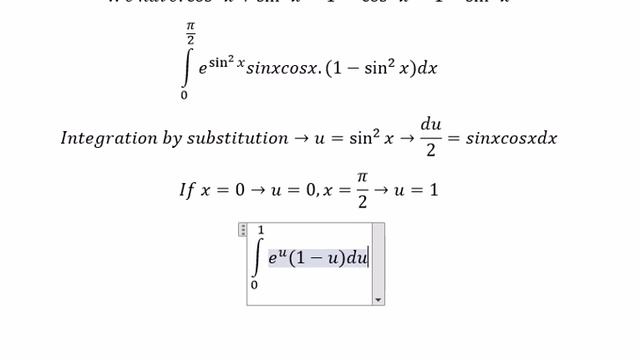 Calculus Help: Integral of e^sin^2x sinxcos^3 xdx -Hanoi Architectural University - 1999- Grade 1 смотреть онлайн