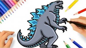 КАК НАРИСОВАТЬ ГОДЗИЛЛУ