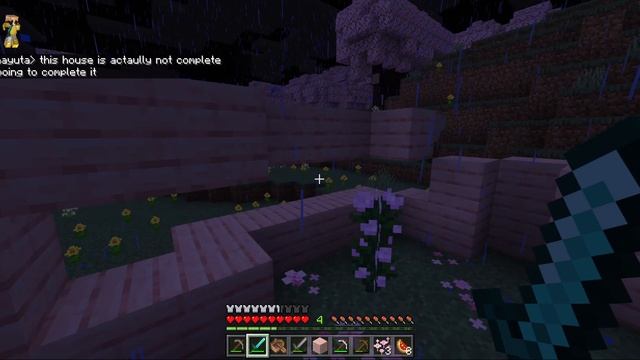 Minecraft sakura blooms biome with rain🌸 смотреть онлайн