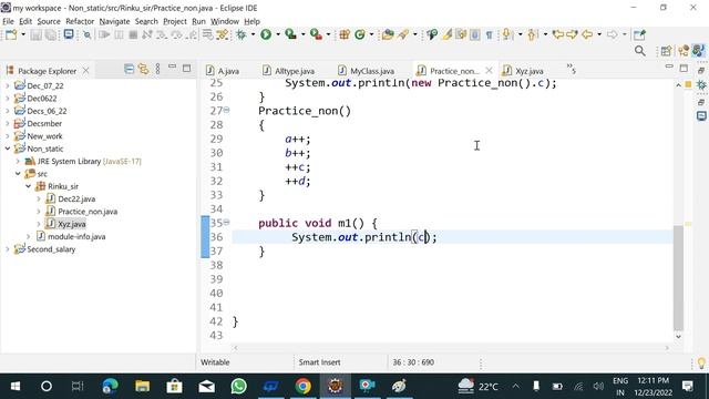 Static, non static(Constructor)and Control flow By Rahul Sir (23/12/2022)Part____2 смотреть онлайн