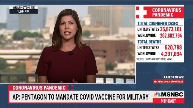 Pentagon To Mandate Covid Vaccine For Military смотреть онлайн