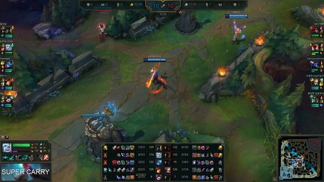Viego vs Lee Sin Jungle - KR Grandmaster - Season 12 Patch 12.6 смотреть онлайн