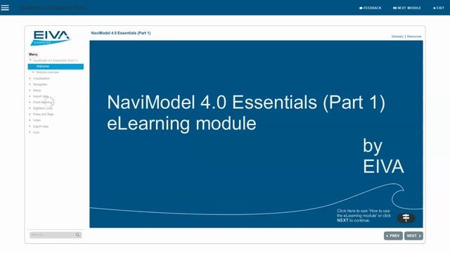 EIVA NaviSuite eLearning смотреть онлайн
