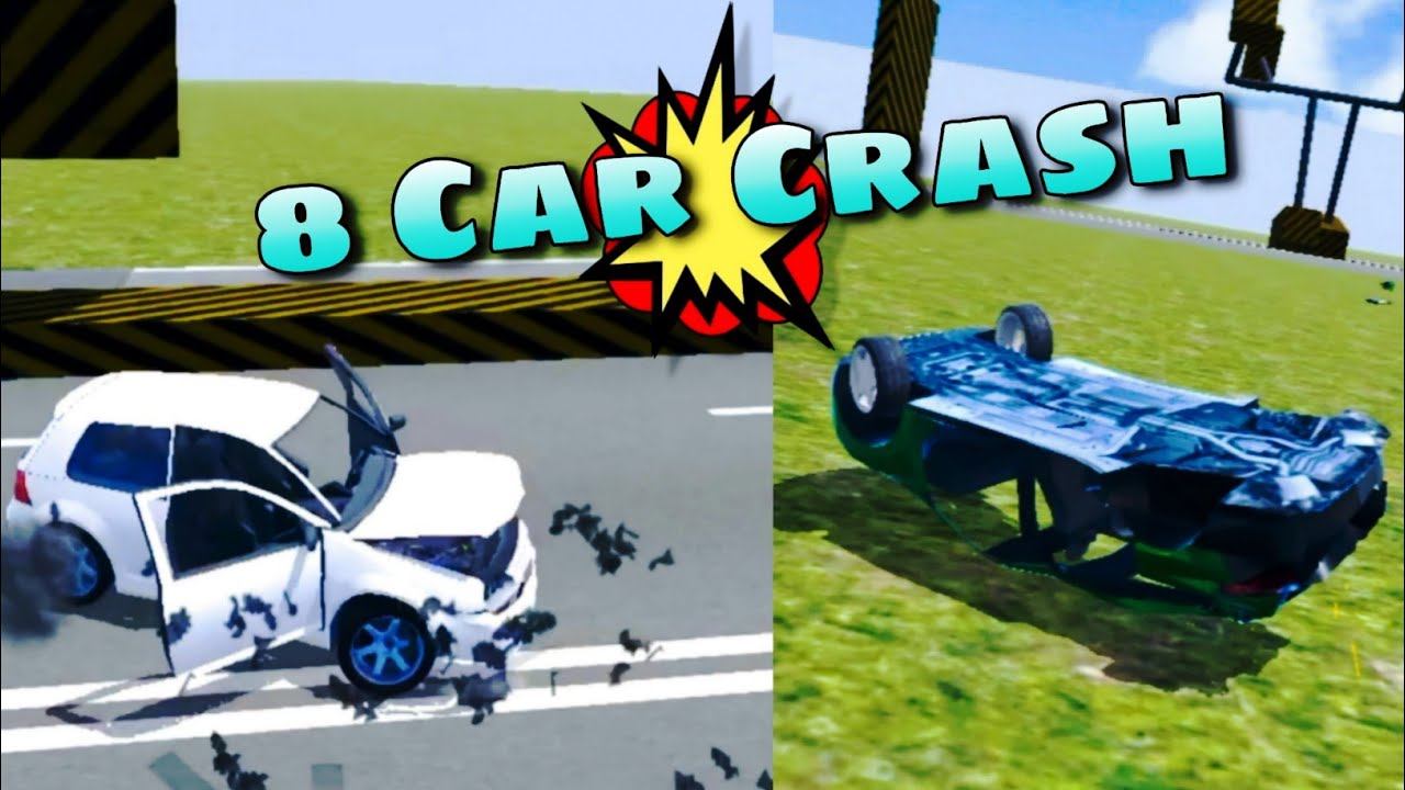 Car Crash | 8 Car | car damage | BeamNG.Drive | Crash смотреть онлайн