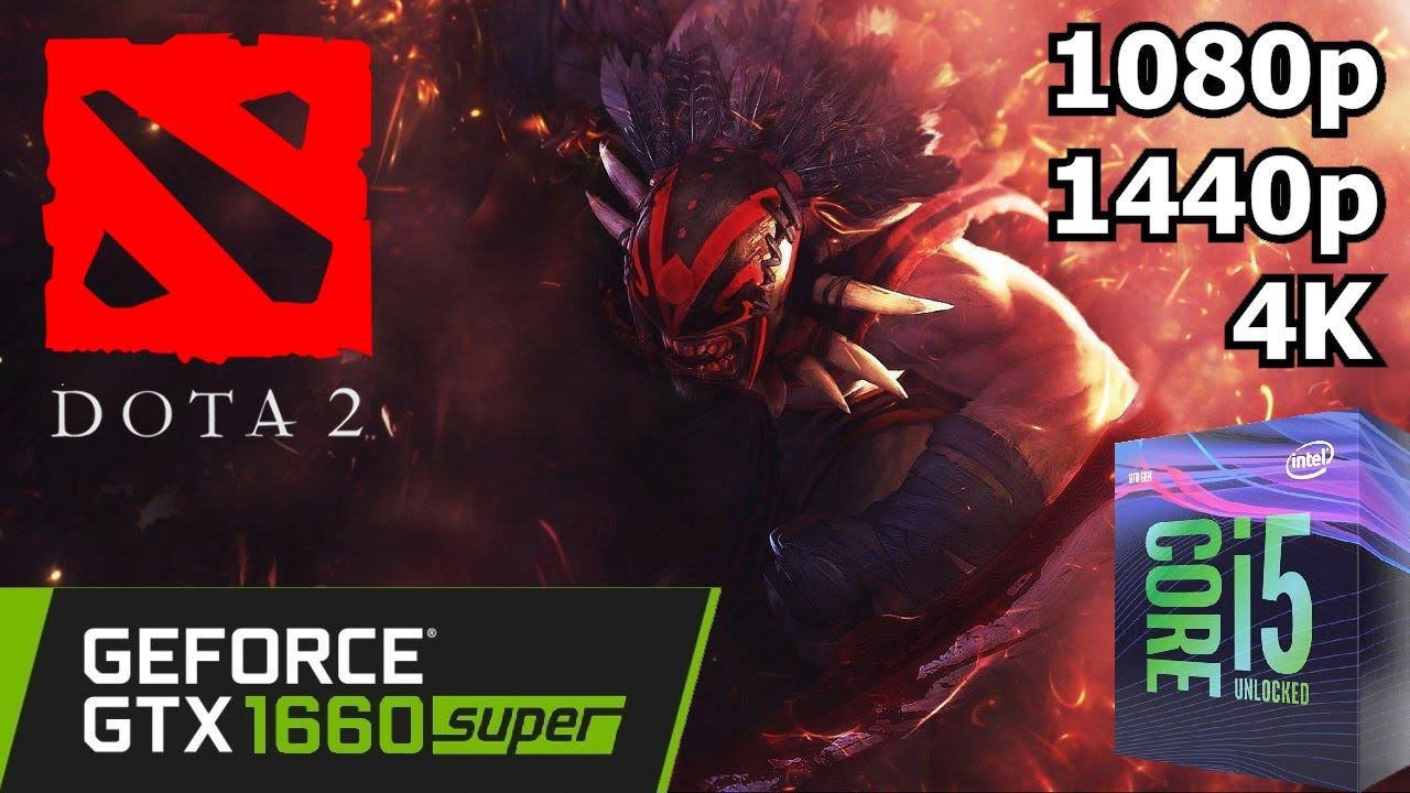 Dota 2 - GTX 1660 Super + i5 8500 - 1080p/1440p/4K Benchmark смотреть онлайн