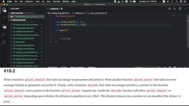 Coding Exercise 19 (Array of Pointers and Function Pointer) | C Programming Tutorial in Nepali #58 смотреть онлайн