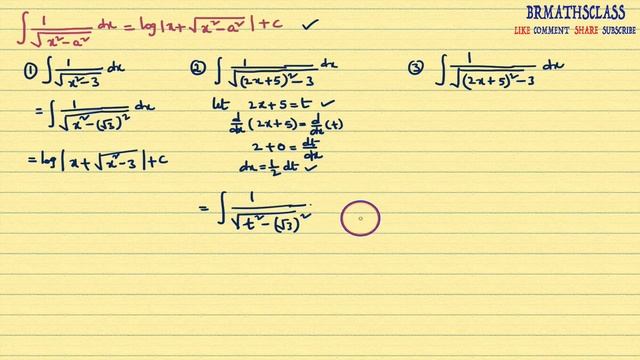 INTEGRAL OF 1/ SQRT (a^2-x^2) dx || problems based on integral of 1/ sqrt (x^2-a^2) смотреть онлайн