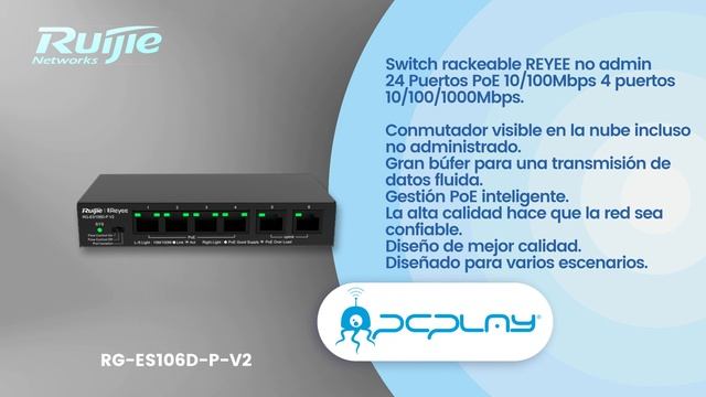 PcPlay Ruijie RG-ES106D-P-V2 смотреть онлайн