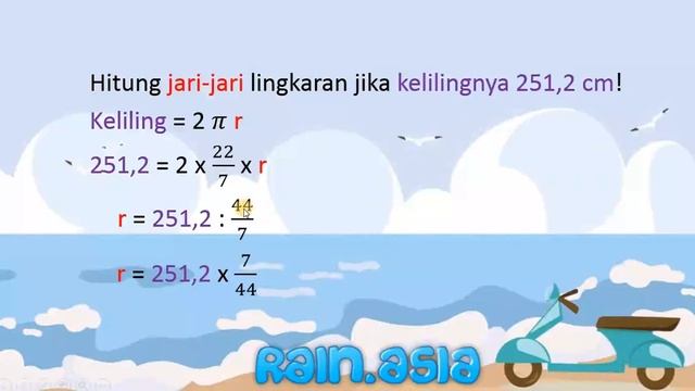 Menghitung Jari-jari Lingkaran Jika Kelilingnya 251,2 Cm смотреть онлайн