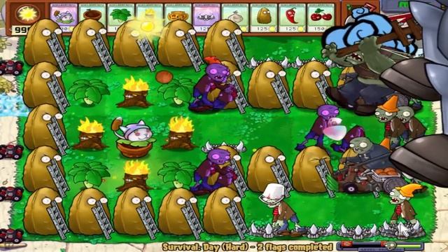 Hypno Cattail Vs All Zombies Vs Giga Gargantuar Vs Dr. Zomboss - Plants vs Zombies Hypno Mod смотреть онлайн