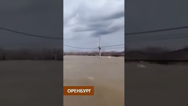Оренбург. Уровень воды в реке Урал превысил критическую отметку на 2,5 метра. смотреть онлайн