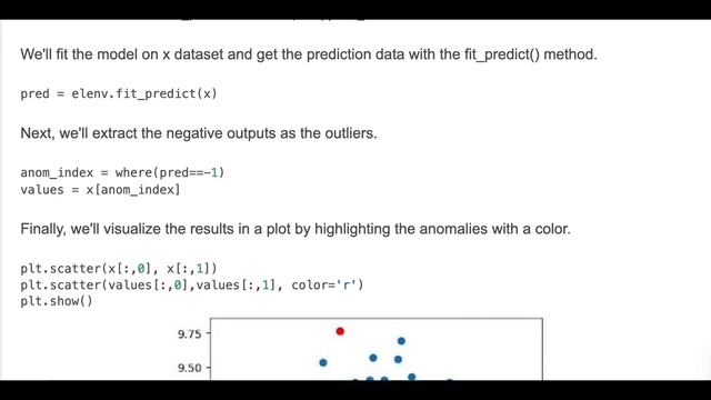 Anomaly Detection Example with Elliptical Envelope in Python смотреть онлайн