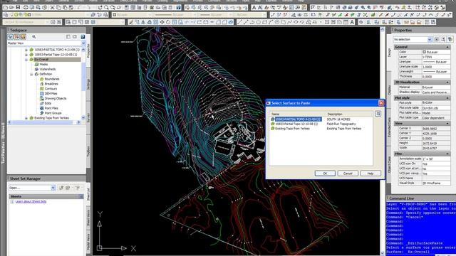 GoCivil3D - pasting multiple Civil3D surfaces into one surface in Civil3D 2009 смотреть онлайн