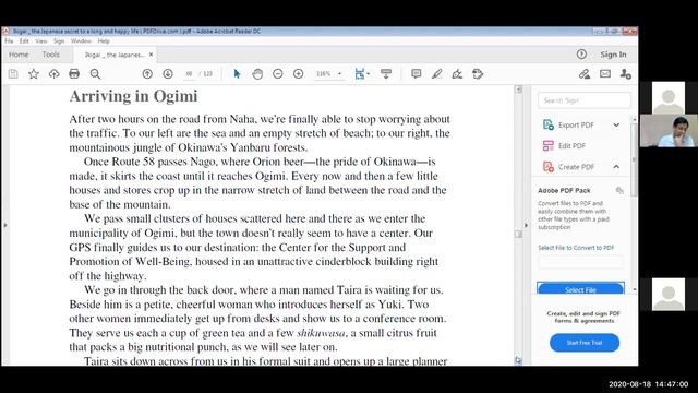 IKIGAI Ch 5 pg 89 till Ch 6 pg 112 zoom 0 смотреть онлайн