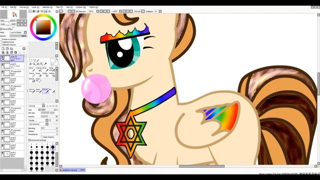 обработка пони "Эмо" Speedpaint смотреть онлайн