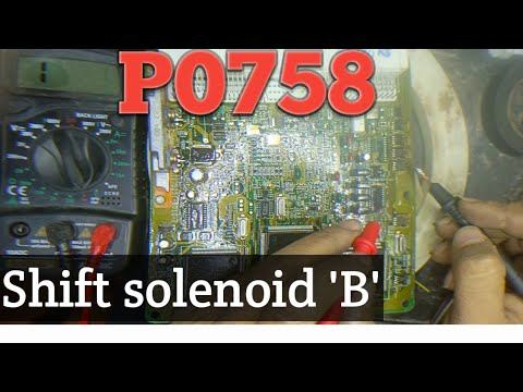P0758 Toyota Code - Shift Solenoid 'B' Electrical Malfunction