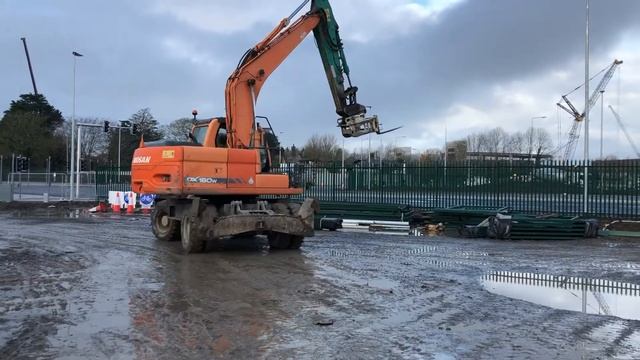 Doosan DX160W Driving 2 смотреть онлайн