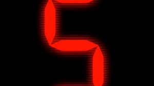 отсчет 10 секунд Countdown 10 sec digital clock