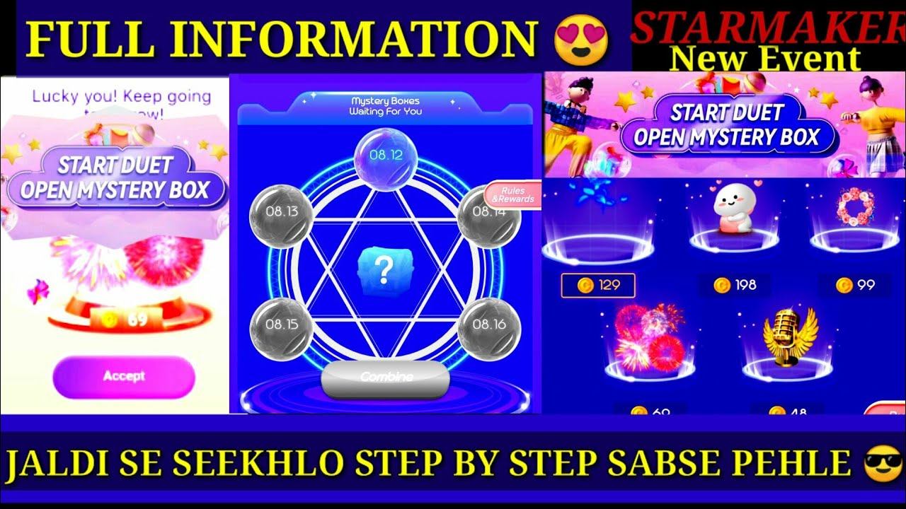 START DUET OPEN MYSTRY BOX STARMAKER NEW EVENT 😍 INFORMATION смотреть онлайн