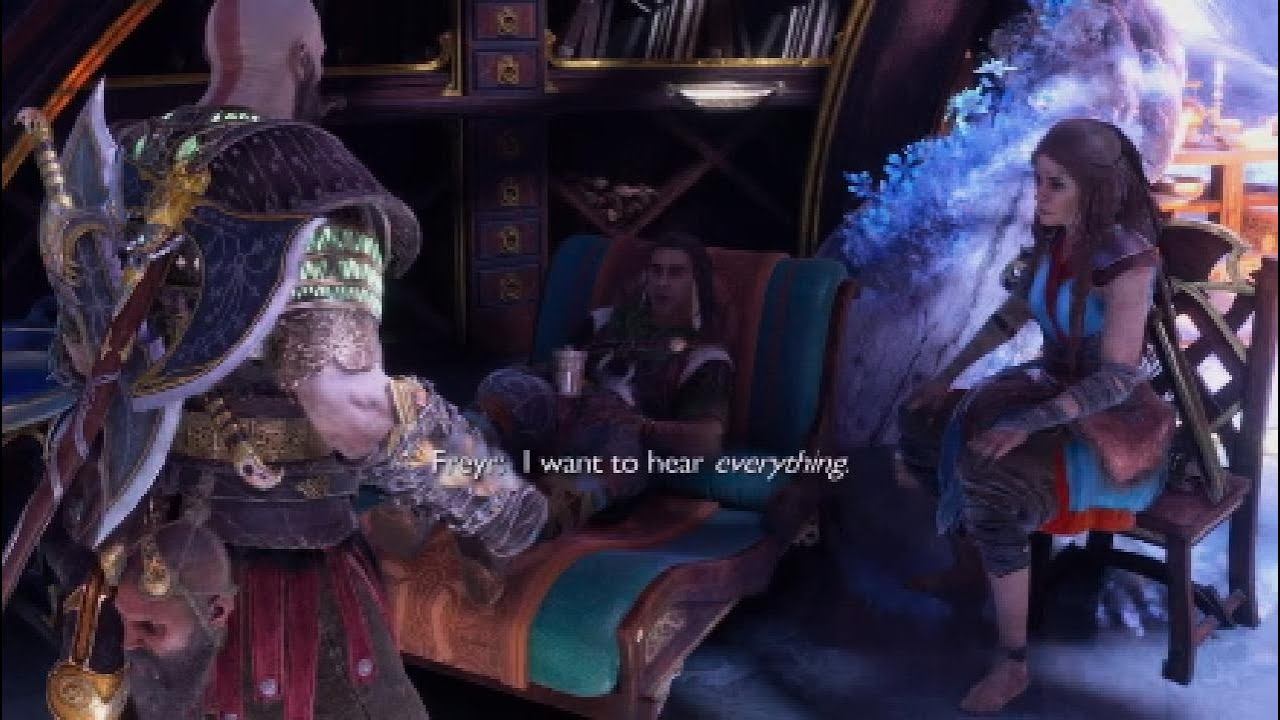 God of War Ragnarok Freyr the Stoner Funny Dialogue with Freya and Atreus смотреть онлайн