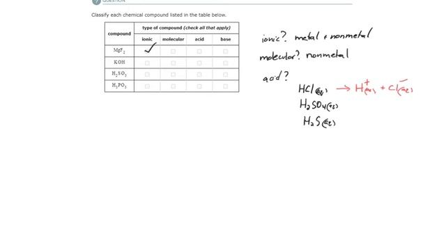 ALEKS - Identifying acids and bases by their chemical formula (Example 1) смотреть онлайн
