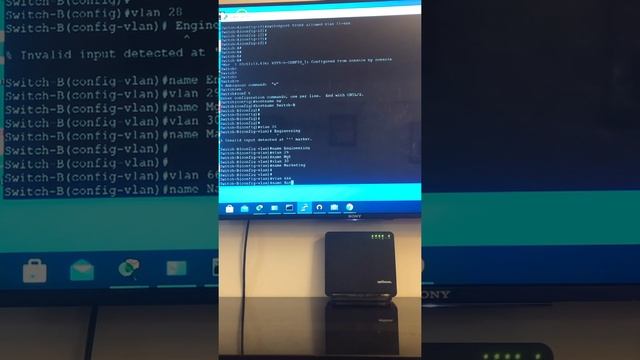 Configuring Spanning-tree, VLANs, trunks on a live devices. No editing. смотреть онлайн