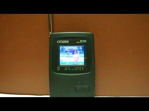 CITIZEN ST555 COLOR TV 2" dia Portable vhf uhf смотреть онлайн