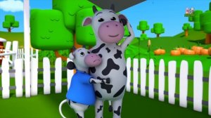 Five Little Cows | Nursery Rhymes For Kids | Children Songs by Farmees