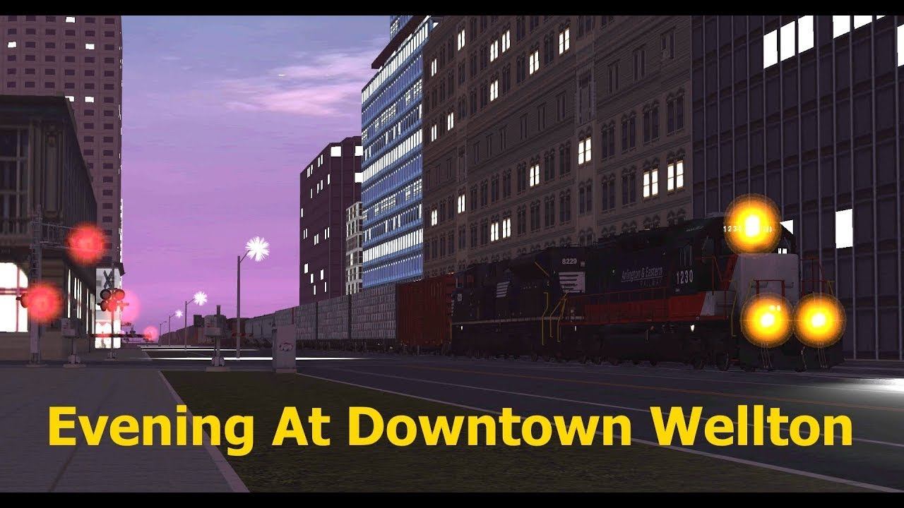 Trainz 19 IC SD70 Leads C&W Manifest Thru Downtown Wellton
