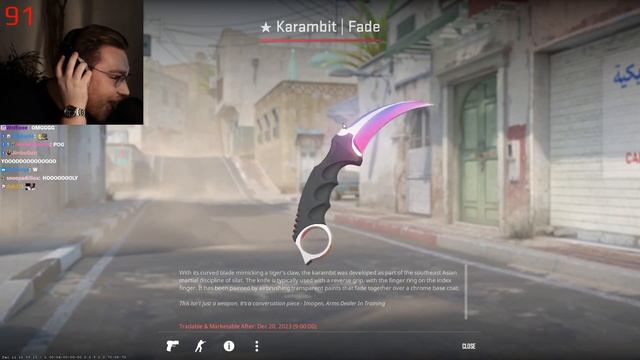 Ohnepixel gets lucky, unboxed insane karambit fade смотреть онлайн