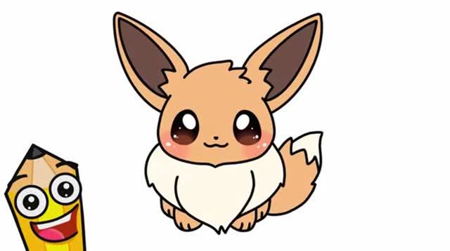 КАК НАРИСОВАТЬ KAWAII  ЭВИ ЭЗИ  | EEVEE EASY | РИСОВАНИЕ ПОКЕМОНОВ