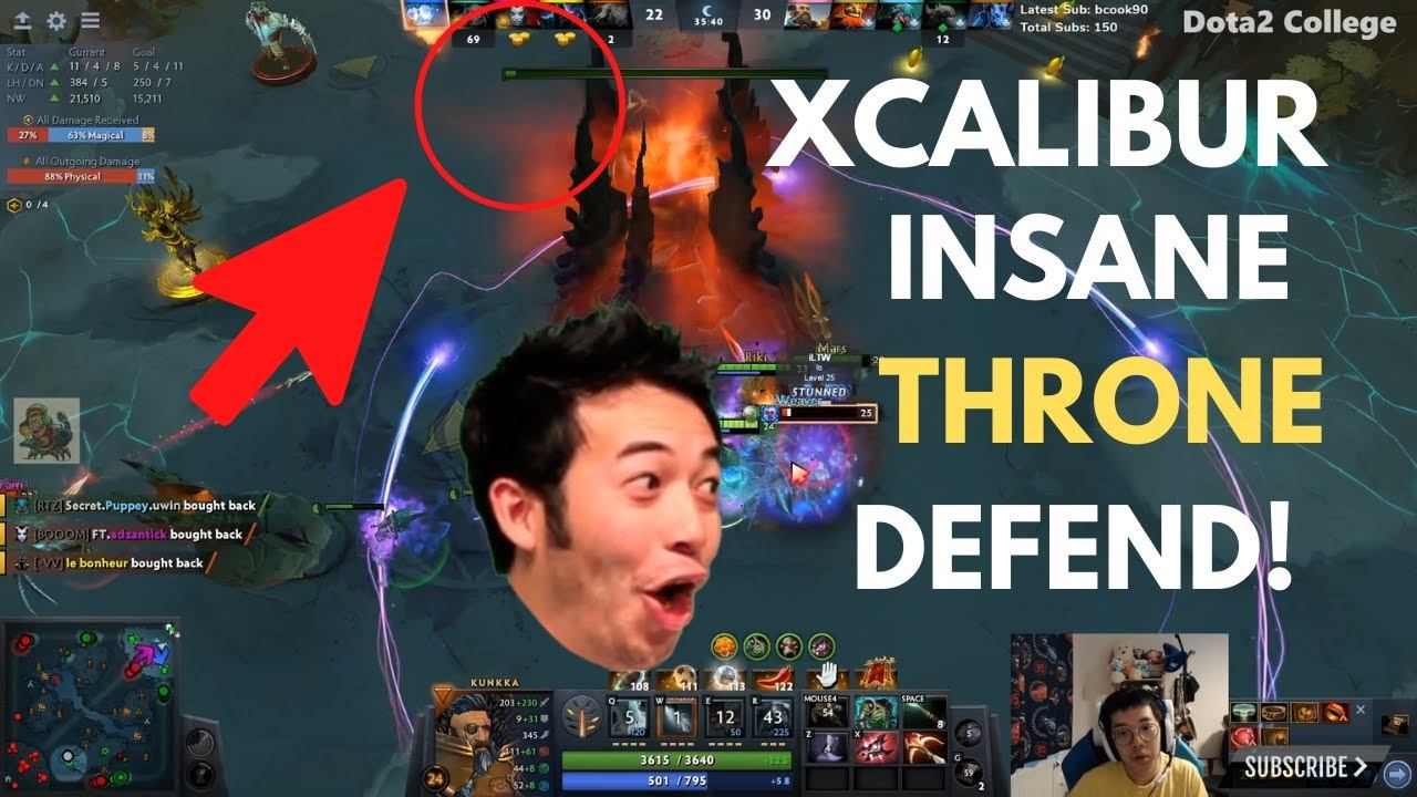 Dota2 : XCALIBUR -INSANE THRONE DEFEND POG [ 2020 June Stream ] смотреть онлайн