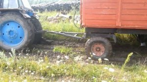 OFF-ROAD ЛТЗ_60АВ с гружёной Десятикубовкой - 8 тонн после Дождя. Maksim TechnikPRO