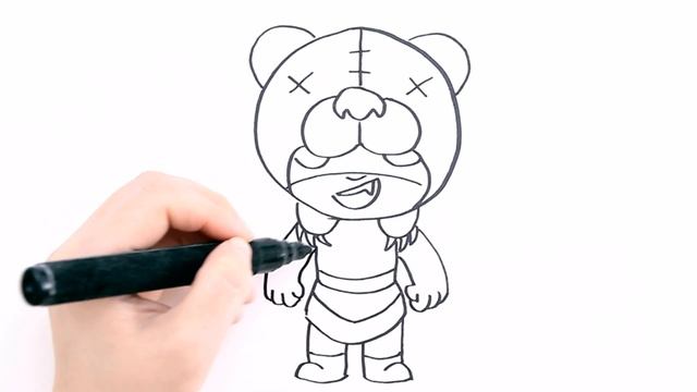 How to draw Nita from Brawl Stars . Drawing for beginners / Art page смотреть онлайн