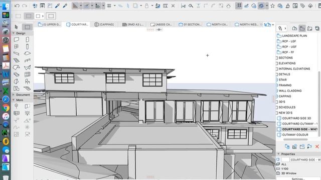 ArchiCAD 3D cutaway section смотреть онлайн