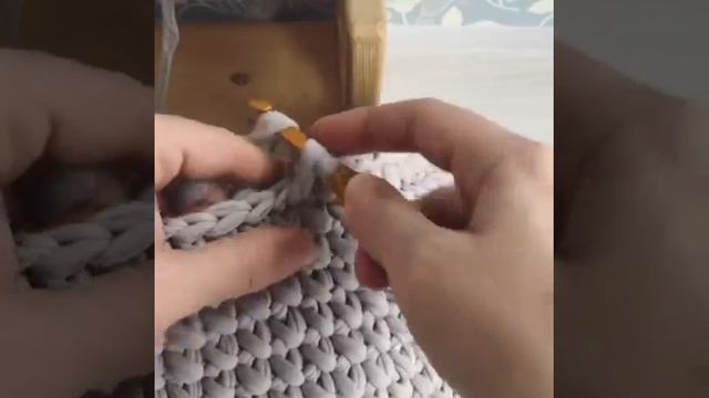 Столбики без накида крестиком. смотреть онлайн