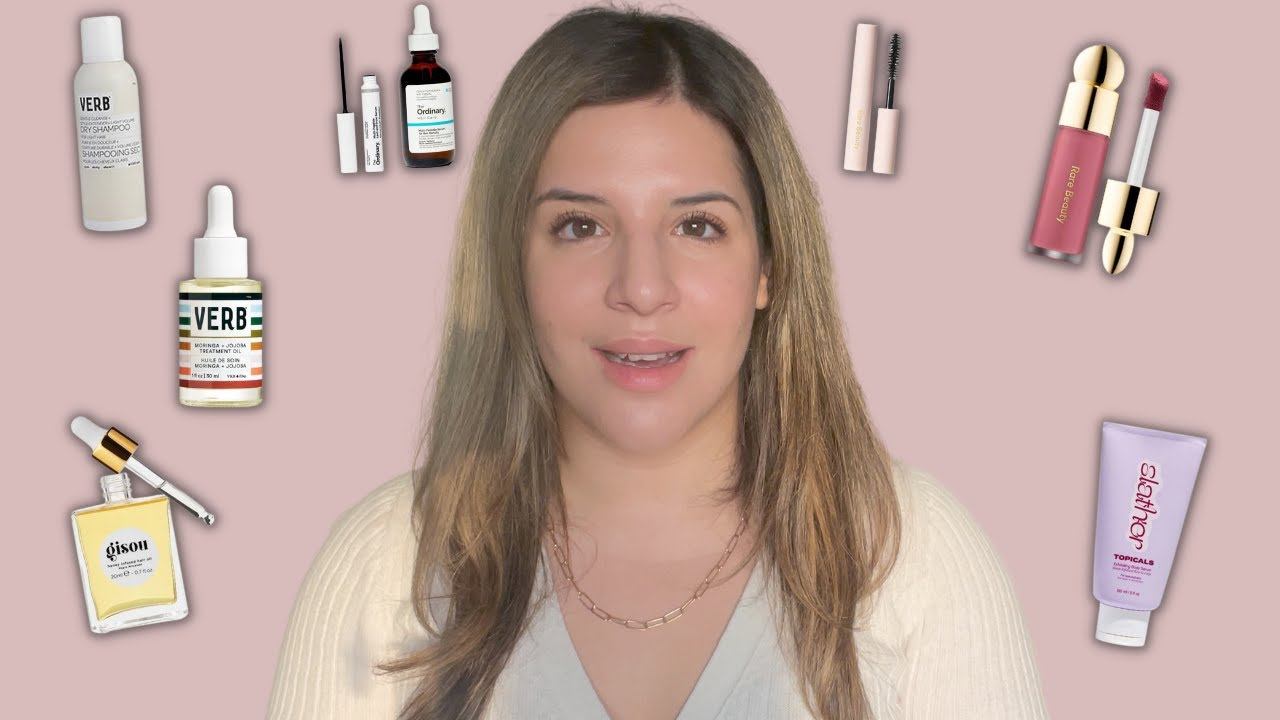 Products I have been loving lately! | THE ORDINARY LASH SERUM, RARE BEAUTY, VERB, & MORE! смотреть онлайн
