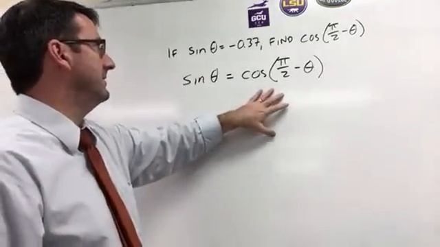 If sin x = -0.37, find cos (pi/2 - x) смотреть онлайн