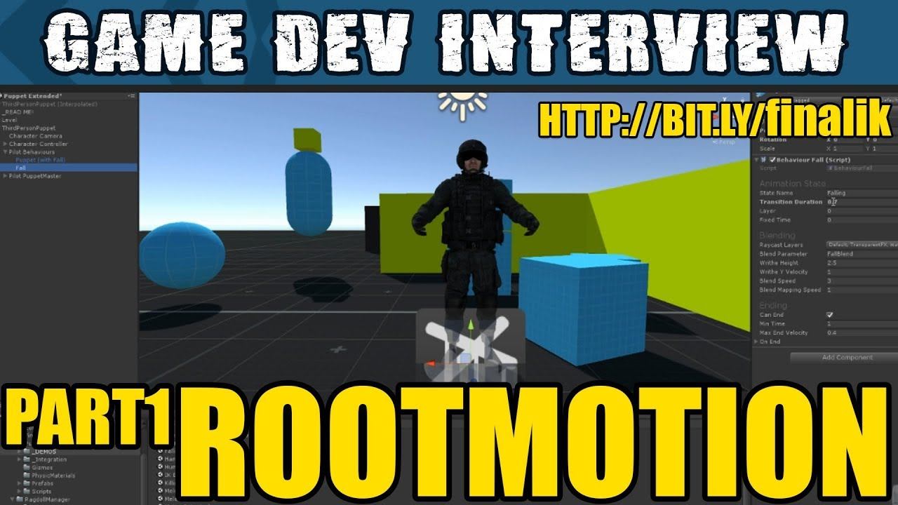 Unity Interview with Rootmotion - FinalIK & PuppetMaster pt1 смотреть онлайн