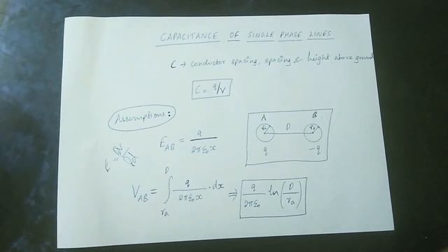 Capacitance of single phase lines(Tamil) | EE | Power Systems смотреть онлайн